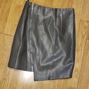 NWT LF SEEK the Label gray vegan leather mini S